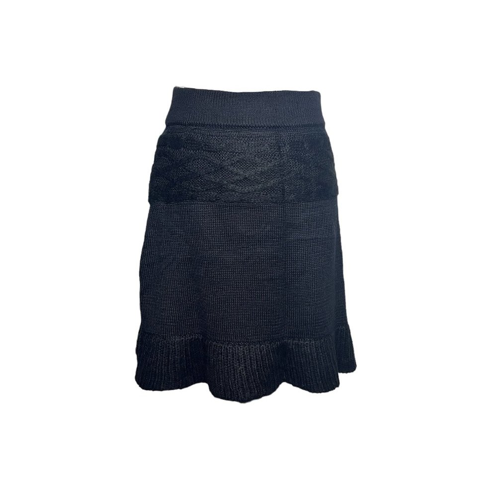 NWT Akini Black Wool Skirt Size XS